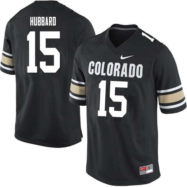 Men #15 Darrell Hubbard Colorado Buffaloes College Football Jerseys Sale-Home Black